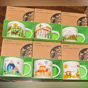 Starbucks You Are Here series mugs